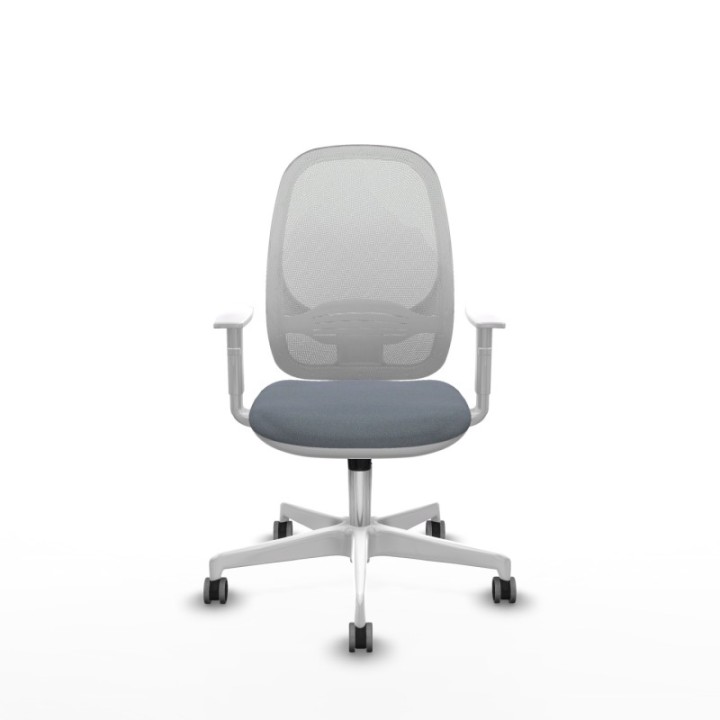 Cilanco blanca sincro malla blanca bali gris brazos blancos base blanca ruedas 65mm engomadas