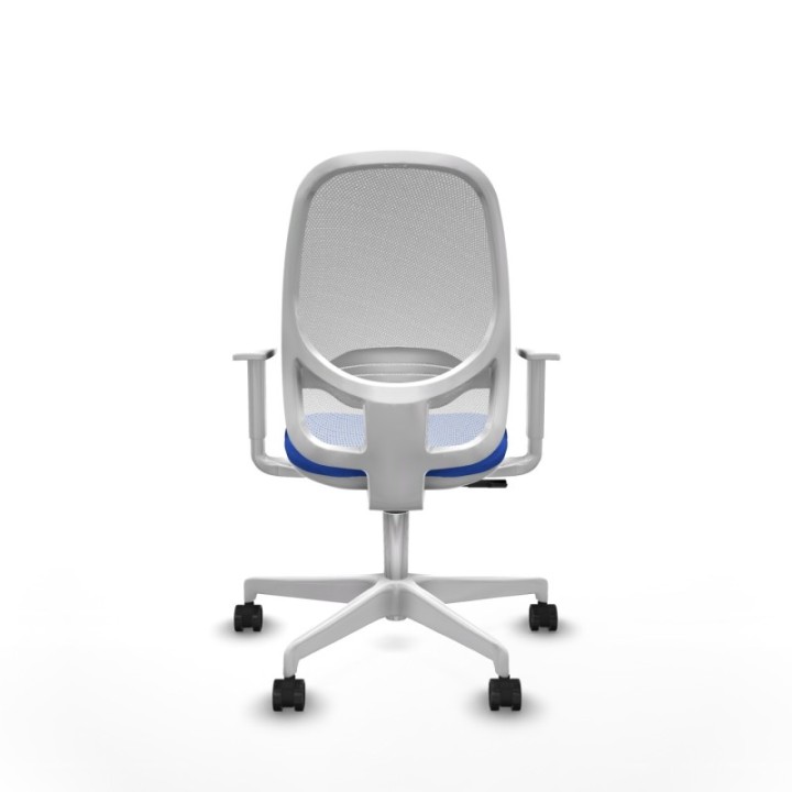 Cilanco blanca sincro malla blanca bali azul brazos blancos base blanca ruedas 65mm nailon