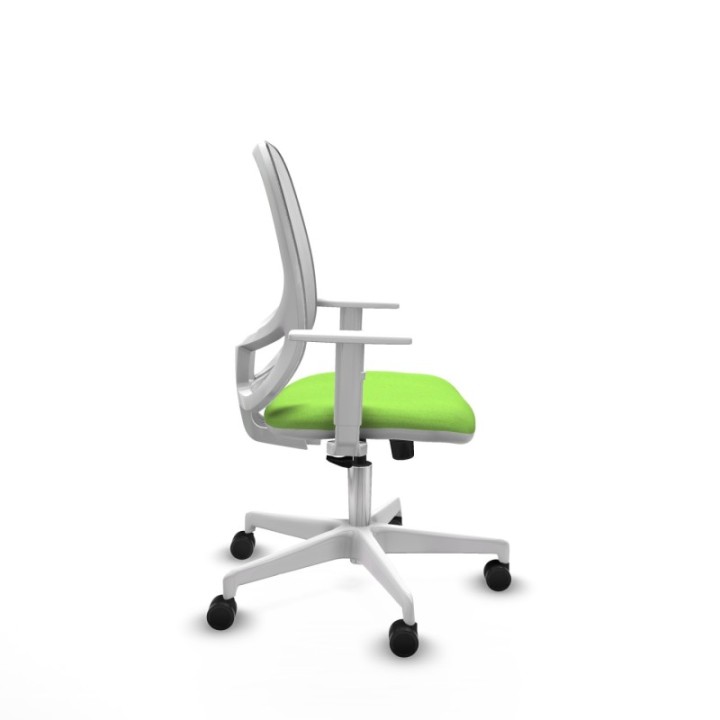 Cilanco blanca sincro malla blanca bali pistacho brazos blancos base blanca ruedas 65mm nailon