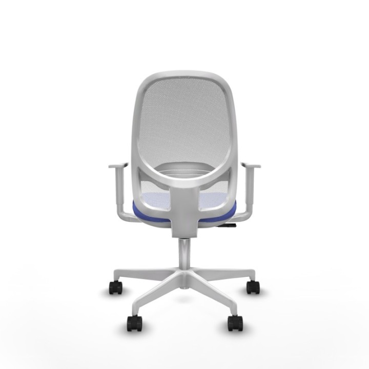 Cilanco blanca sincro malla blanca bali azul claro brazos blancos base blanca ruedas 65mm nailon