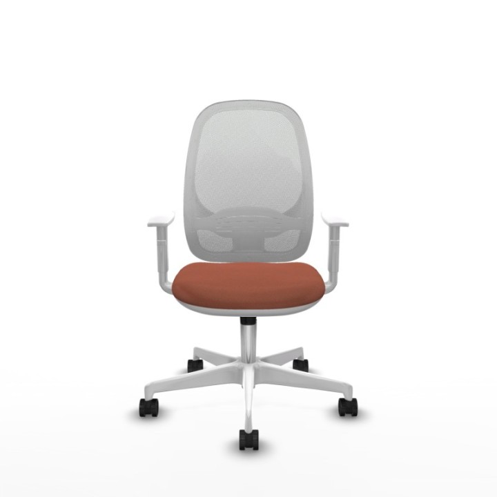 Cilanco blanca sincro malla blanca bali marrón brazos blancos base blanca ruedas 65mm nailon