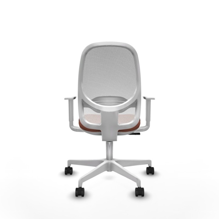 Cilanco blanca sincro malla blanca bali marrón brazos blancos base blanca ruedas 65mm nailon