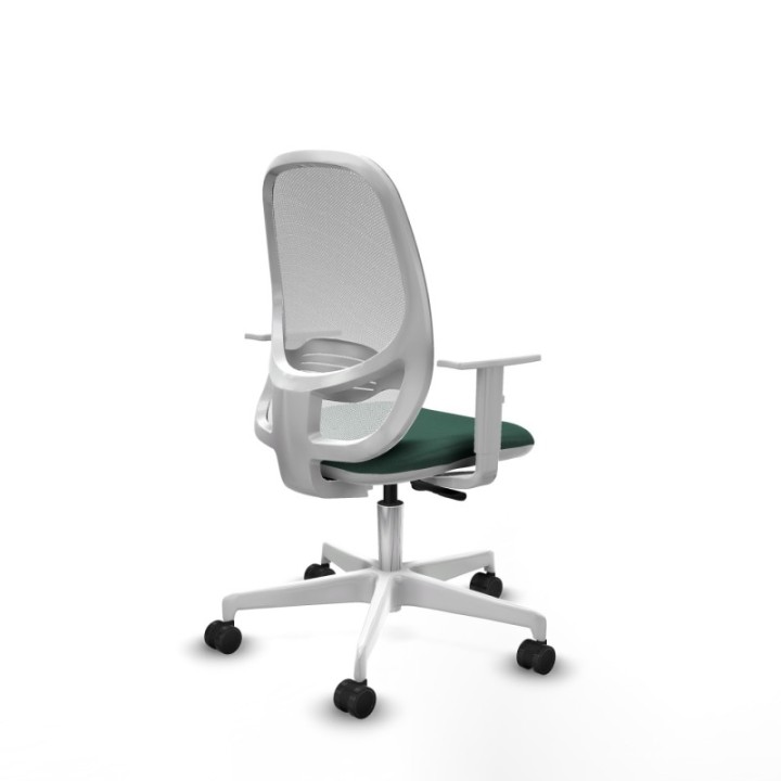 Cilanco blanca sincro malla blanca bali verde botella brazos blancos base blanca ruedas 65mm nailon