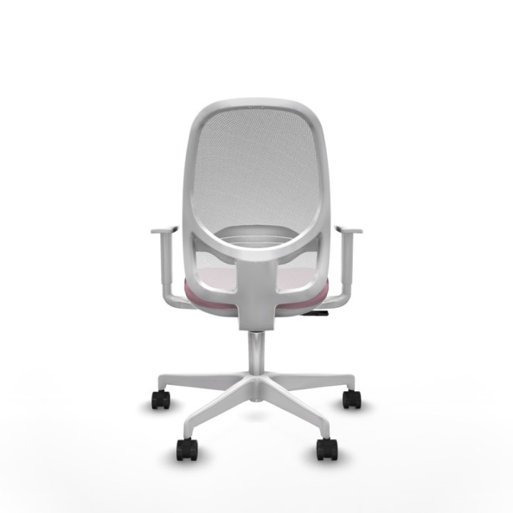 Cilanco blanca sincro malla blanca bali rosa brazos blancos base blanca ruedas 65mm nailon