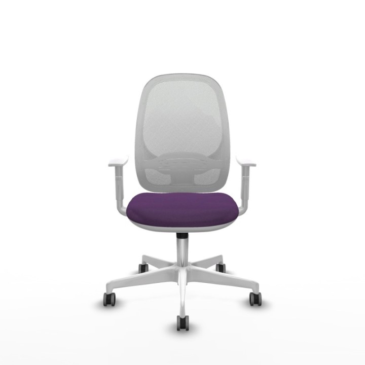 Cilanco blanca sincro malla blanca bali morado brazos blancos base blanca ruedas 65mm engomadas