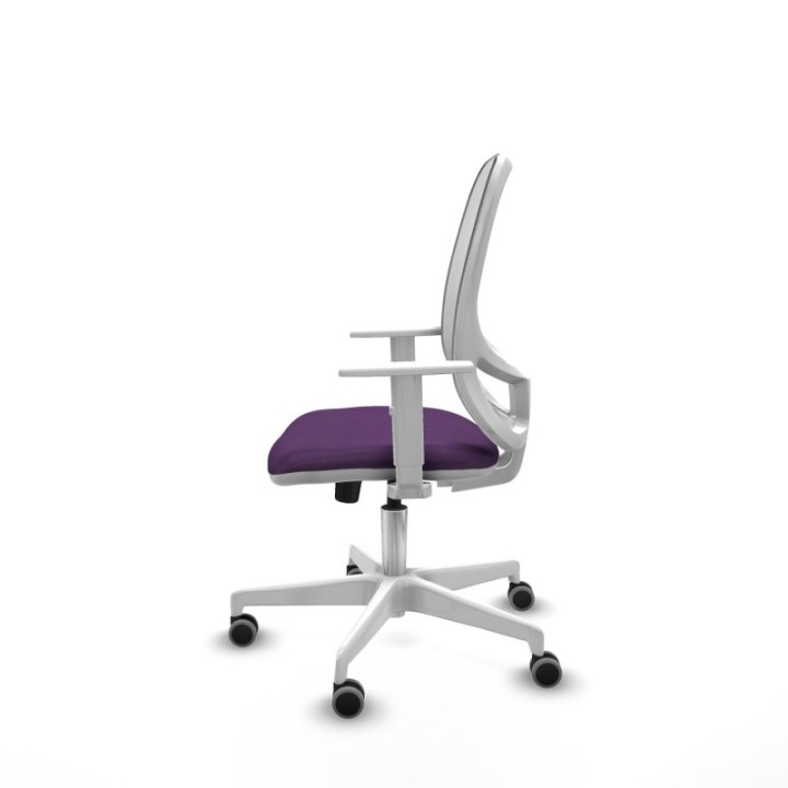 Cilanco blanca sincro malla blanca bali morado brazos blancos base blanca ruedas 65mm engomadas