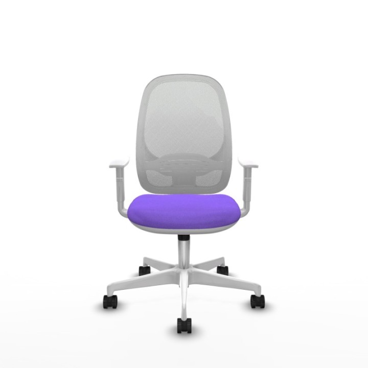 Cilanco blanca sincro malla blanca bali lila brazos blancos base blanca ruedas 65mm nailon