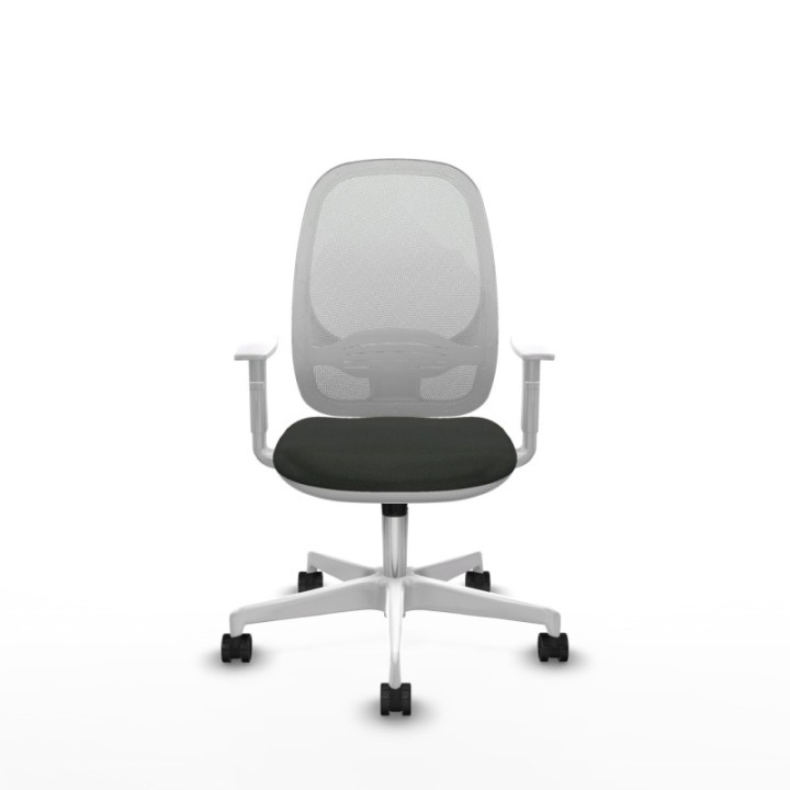 Cilanco blanca sincro malla blanca bali negro brazos blancos base blanca ruedas 65mm nailon