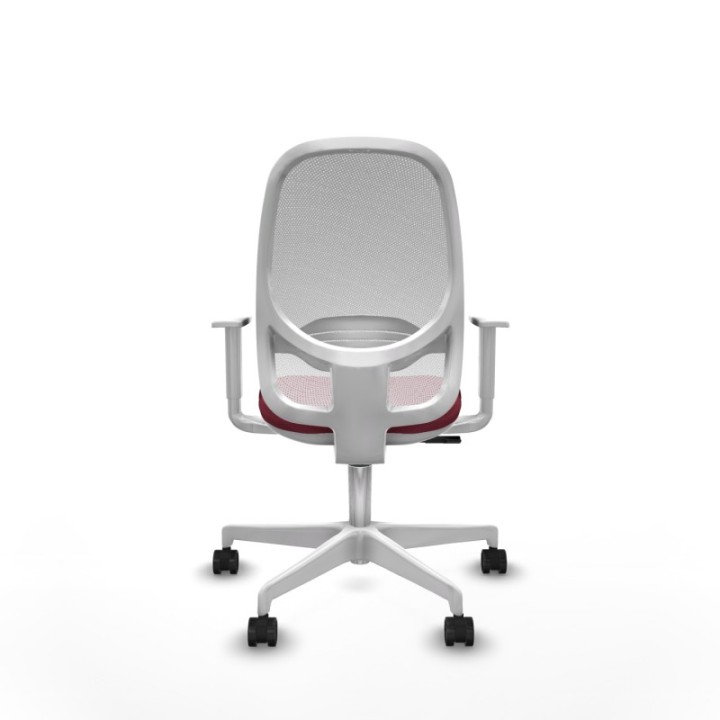 Cilanco blanca sincro malla blanca bali granate brazos blancos base blanca ruedas 65mm nailon