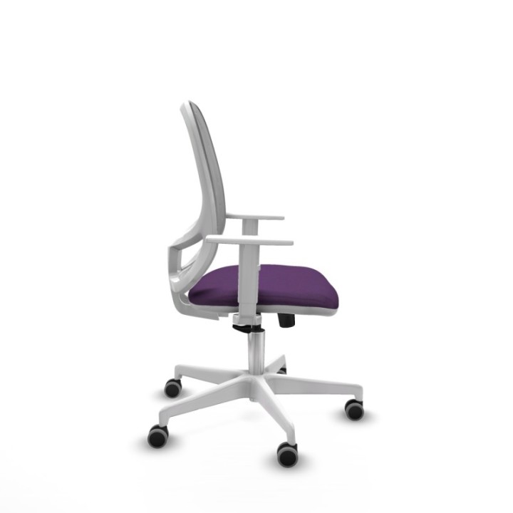 Cilanco blanca sincro malla gris bali morado brazos blancos base blanca ruedas 65mm engomadas