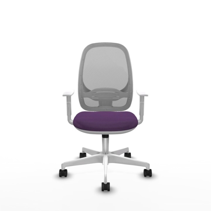 Cilanco blanca sincro malla gris bali morado brazos blancos base blanca ruedas 65mm nailon