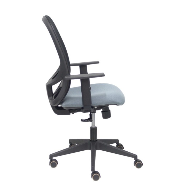 Silla Cilanco negra malla negra asiento bali gris brazo regulable