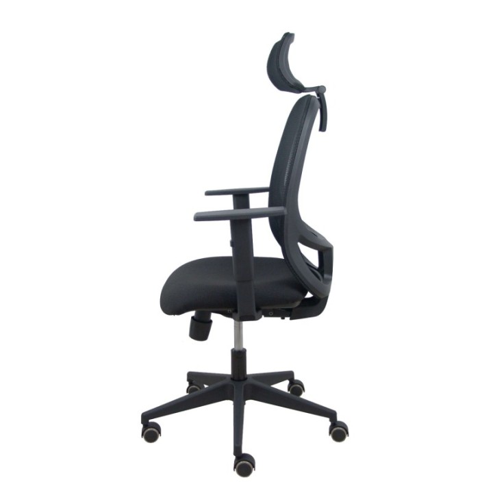 Silla Cilanco negra malla negra asiento bali negro brazo regulable cabecero regulable
