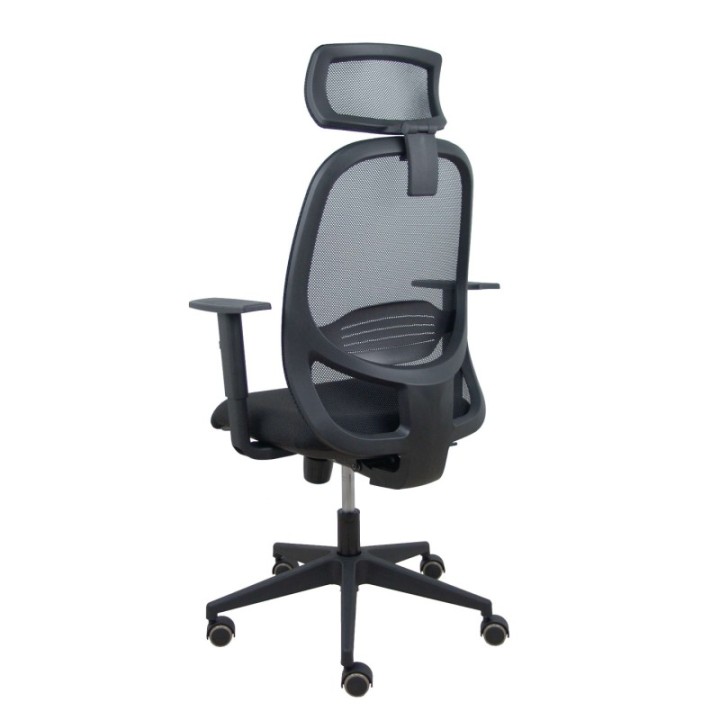 Silla Cilanco negra malla negra asiento bali negro brazo regulable cabecero regulable