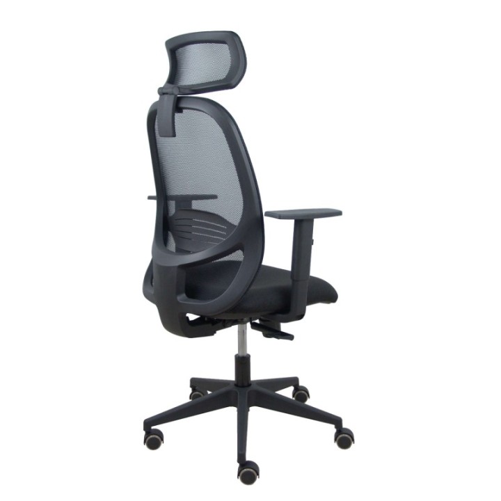 Silla Cilanco negra malla negra asiento bali negro brazo regulable cabecero regulable