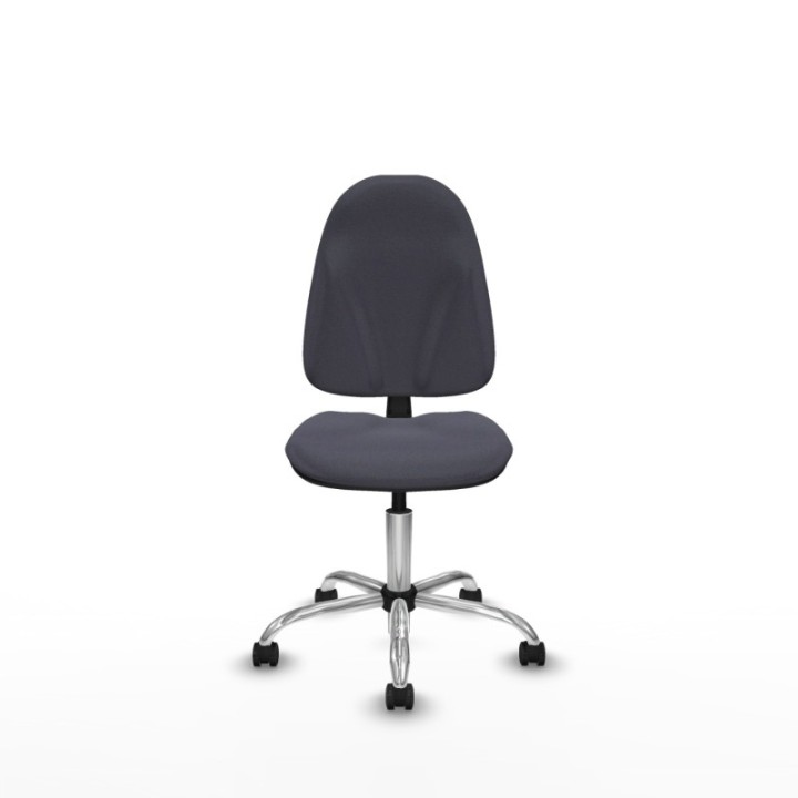 Algarra CP bali gris oscuro  base cromada ruedas autofrenantes 50mm