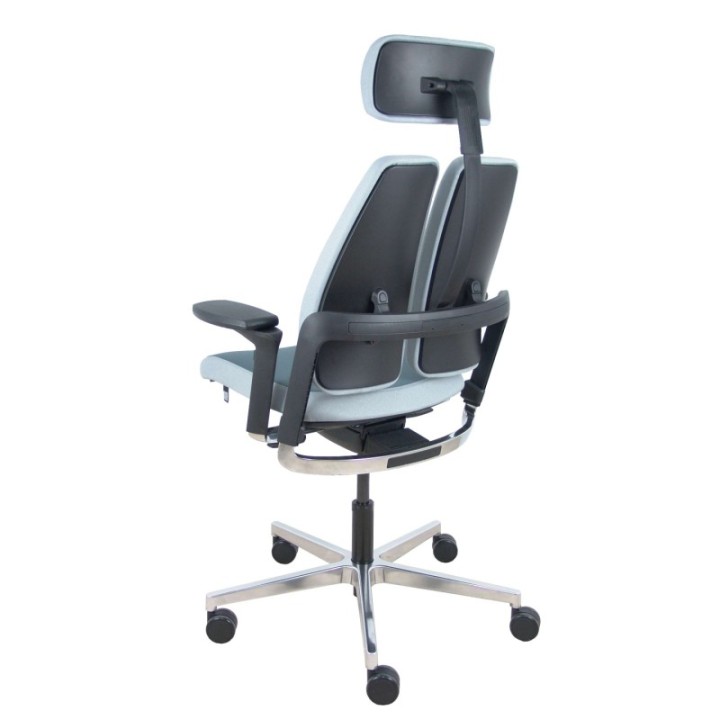 Silla Xilium Duo traslak X-move bondai gris y gris claro brazos 4D cabecero gris