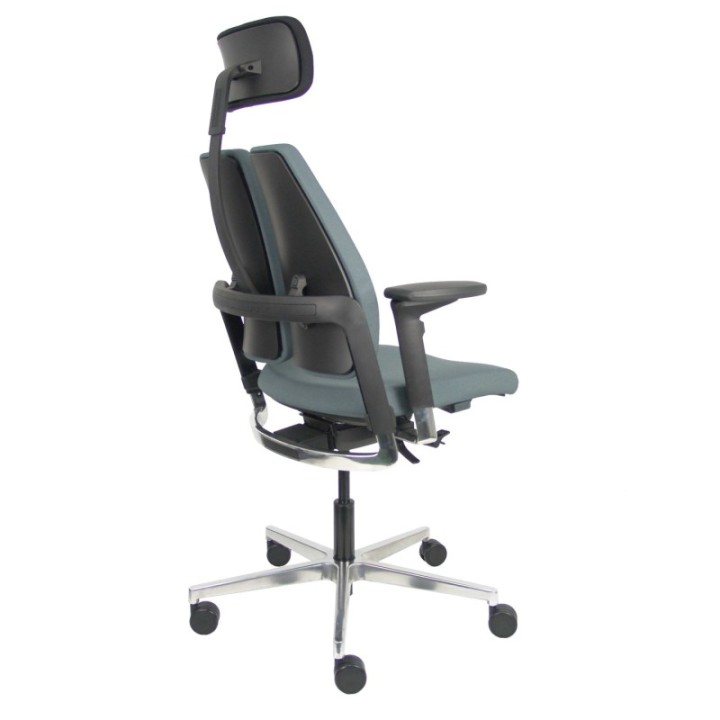 Silla Xilium Duo traslak X-move bondai gris brazo 4D cabecero negro