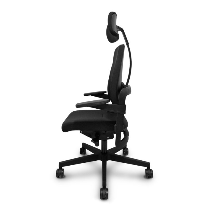 Silla Xilium Duo traslack tejido era negro brazos 3D y cabecero