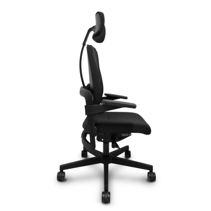 Silla Xilium Duo traslack tejido era negro brazos 3D y cabecero