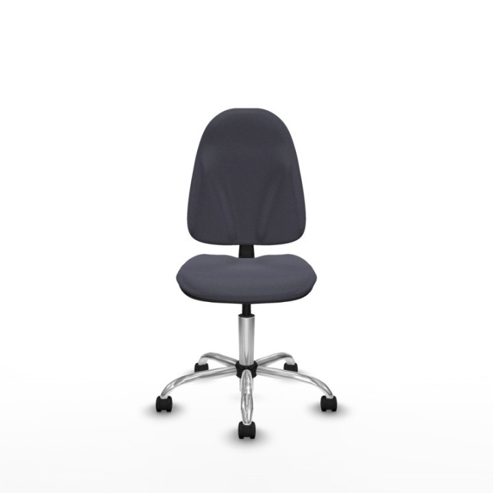 Algarra CP bali gris oscuro  base cromada ruedas nailon 50mm