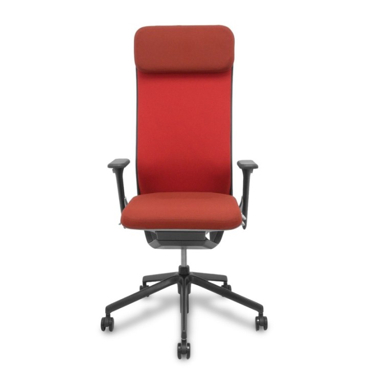 Silla YouTeam traslack Step rojo brazos 4D, base alum cabecero