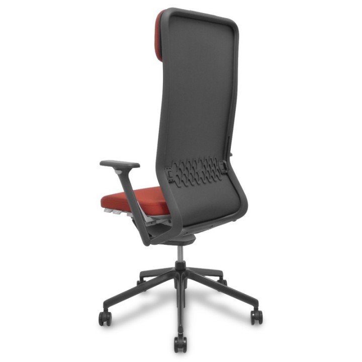 Silla YouTeam traslack Step rojo brazos 4D, base alum cabecero
