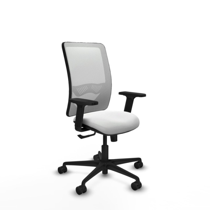 Zulema sincro malla blanca bali blanco brazos 2D base nailon  ruedas 65mm nailon