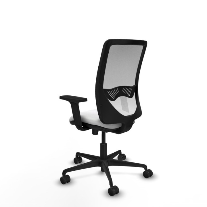 Zulema sincro malla blanca bali blanco brazos 2D base nailon  ruedas 65mm nailon