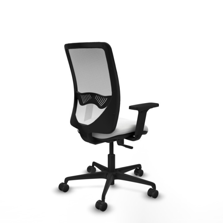 Zulema sincro malla blanca bali blanco brazos 2D base nailon  ruedas 65mm nailon