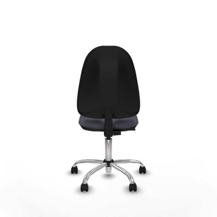 Algarra CP bali gris oscuro  base cromada ruedas nailon 50mm