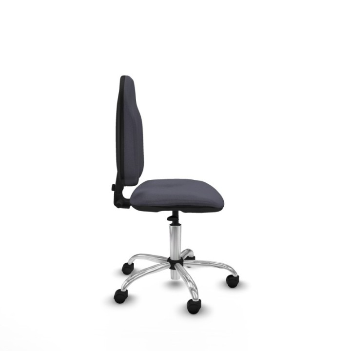 Algarra CP bali gris oscuro  base cromada ruedas nailon 50mm