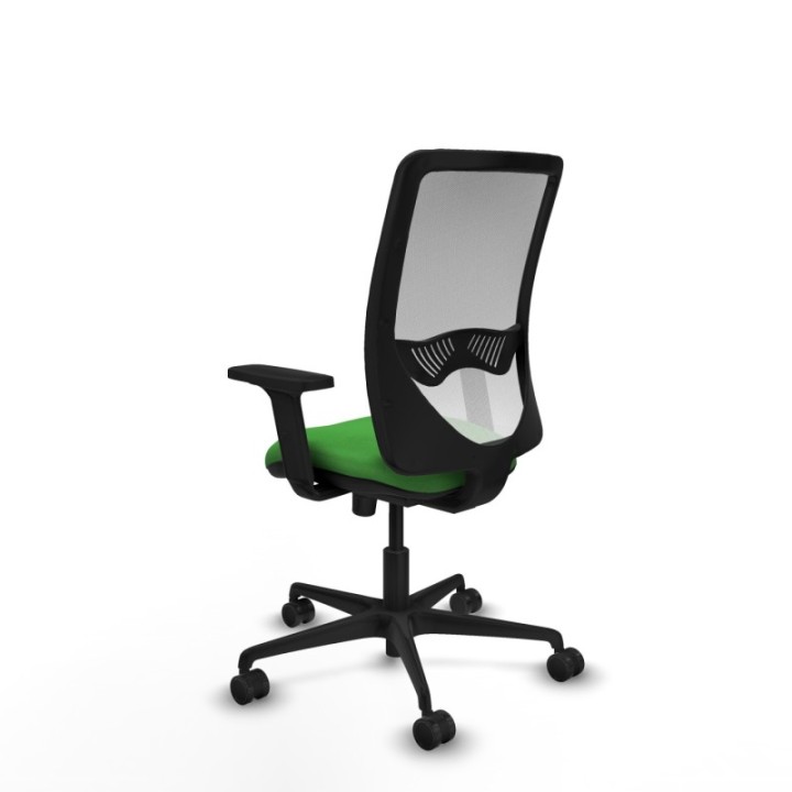 Zulema sincro malla blanca bali verde brazos 2D base nailon  ruedas 65mm nailon