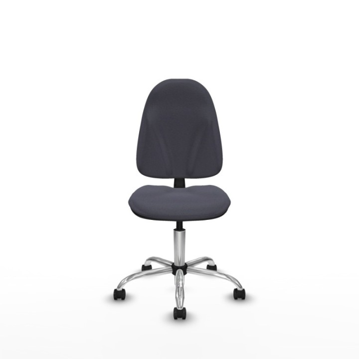 Algarra CP bali gris oscuro  base cromada ruedas engomadas 50mm