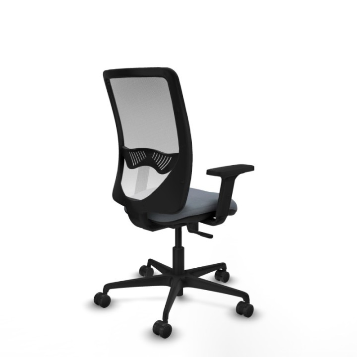 Zulema sincro malla blanca bali gris brazos 2D base nailon  ruedas 65mm nailon