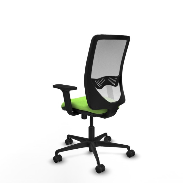 Zulema sincro malla blanca bali pistacho brazos 2D base nailon  ruedas 65mm nailon