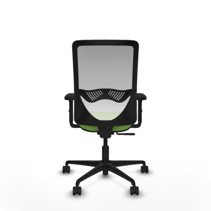 Zulema sincro malla blanca bali pistacho brazos 2D base nailon  ruedas 65mm nailon