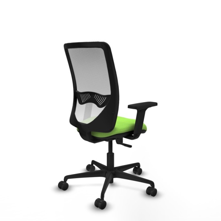 Zulema sincro malla blanca bali pistacho brazos 2D base nailon  ruedas 65mm nailon