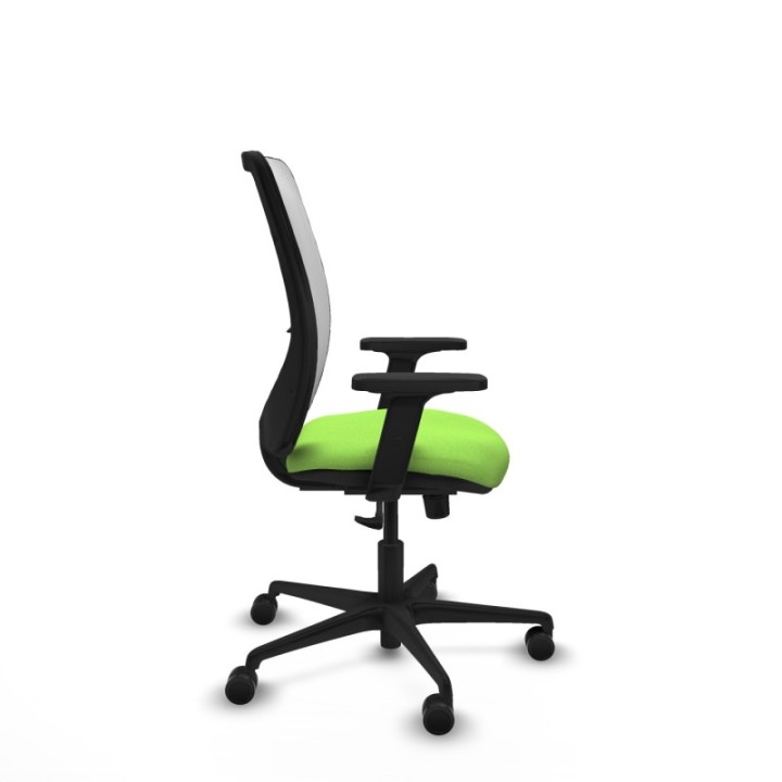 Zulema sincro malla blanca bali pistacho brazos 2D base nailon  ruedas 65mm nailon