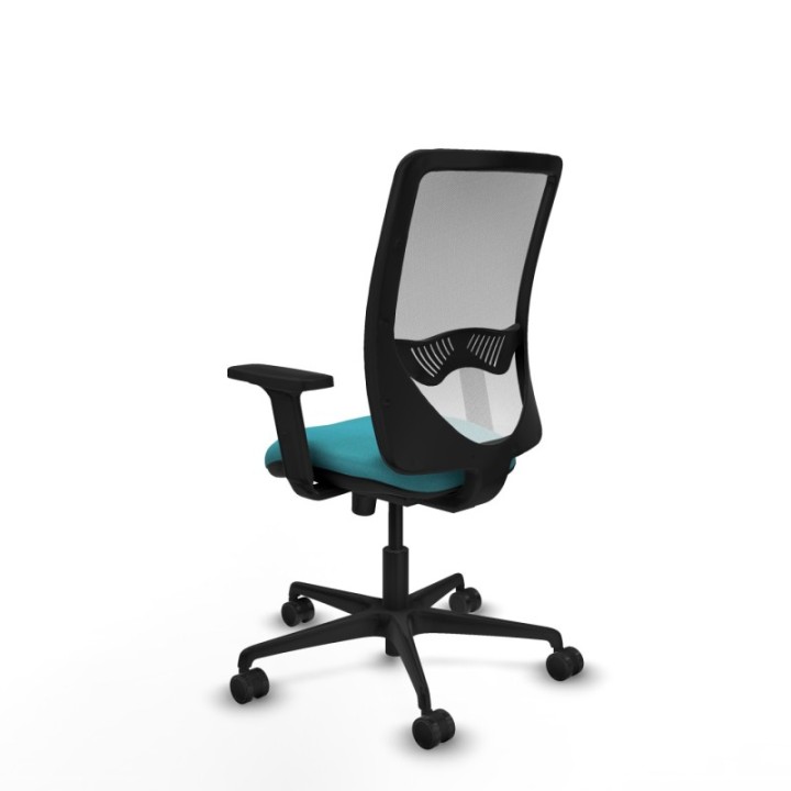 Zulema sincro malla blanca bali turquesa brazos 2D base nailon  ruedas 65mm nailon