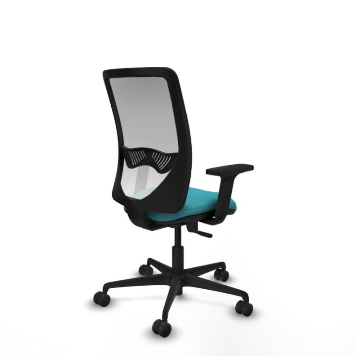 Zulema sincro malla blanca bali turquesa brazos 2D base nailon  ruedas 65mm nailon