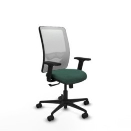 Zulema sincro malla blanca bali verde botella brazos 2D base nailon  ruedas 65mm nailon