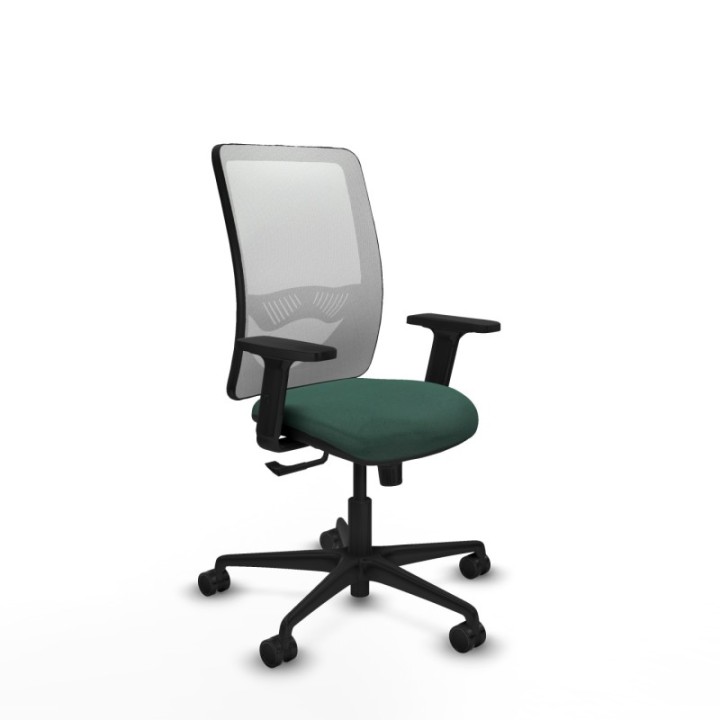 Zulema sincro malla blanca bali verde botella brazos 2D base nailon  ruedas 65mm nailon