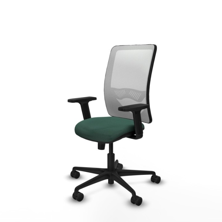 Zulema sincro malla blanca bali verde botella brazos 2D base nailon  ruedas 65mm nailon