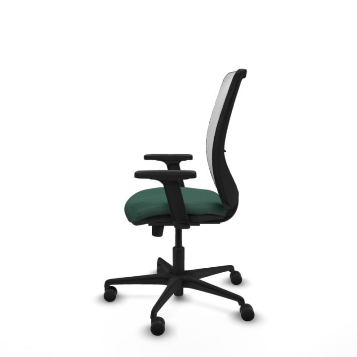 Zulema sincro malla blanca bali verde botella brazos 2D base nailon  ruedas 65mm nailon