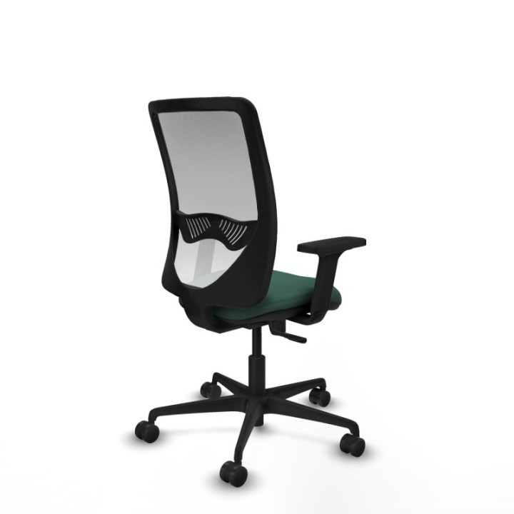 Zulema sincro malla blanca bali verde botella brazos 2D base nailon  ruedas 65mm nailon