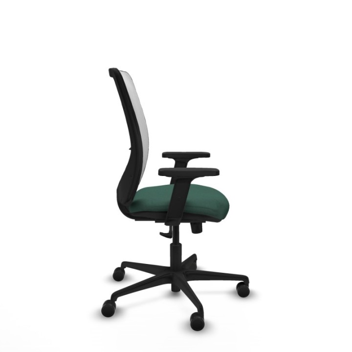 Zulema sincro malla blanca bali verde botella brazos 2D base nailon  ruedas 65mm nailon