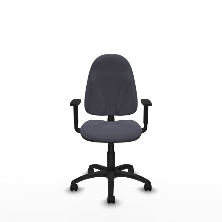 Algarra CP bali gris oscuro brazos 1D base poliamida ruedas nailon 50mm