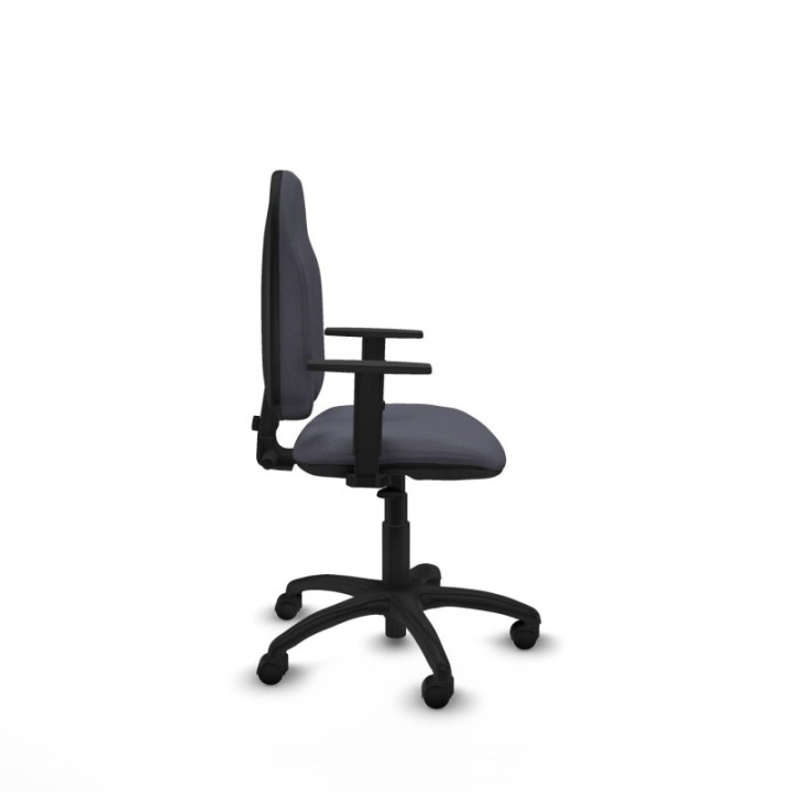 Algarra CP bali gris oscuro brazos 1D base poliamida ruedas nailon 50mm