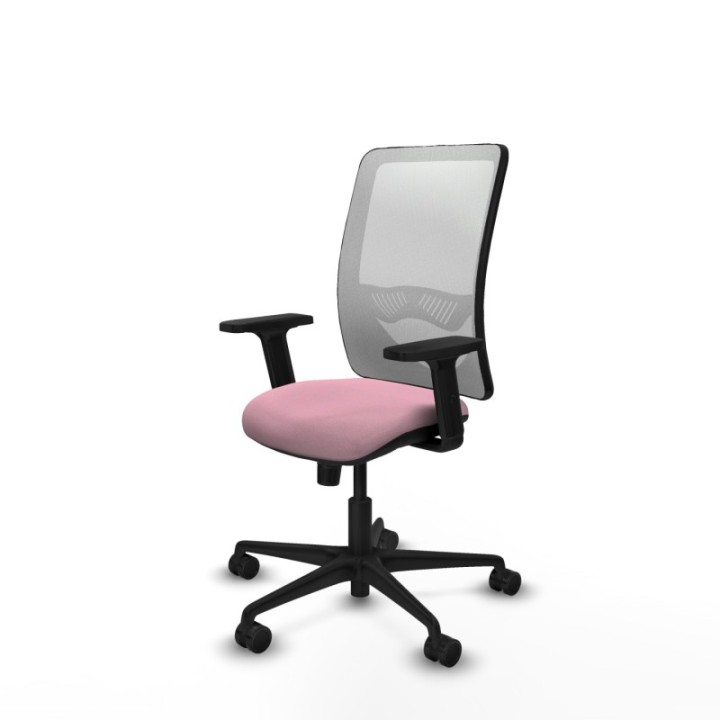 Zulema sincro malla blanca bali rosa brazos 2D base nailon  ruedas 65mm nailon